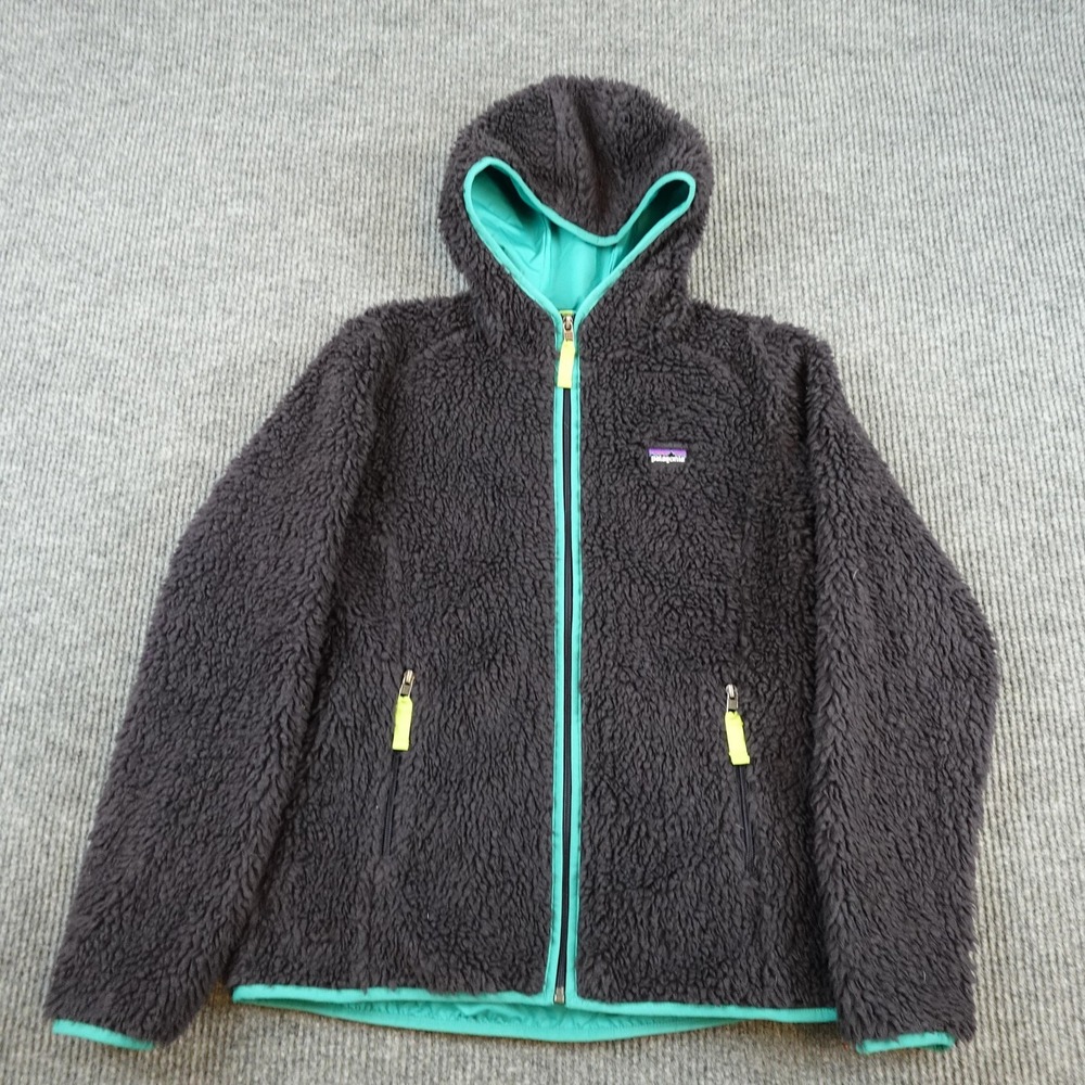Patagonia Los Gatos Hooded Fleece Jacket Womens Large Purple Gray 23065FA13